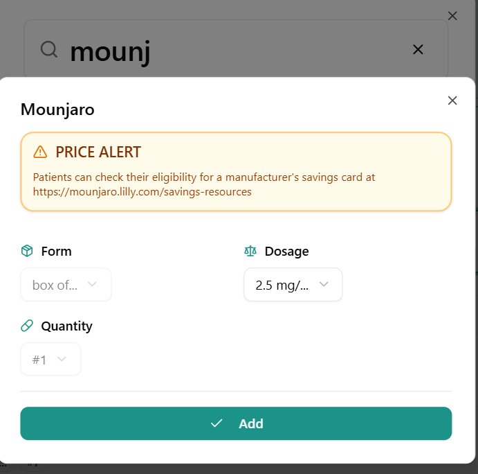 Example alert