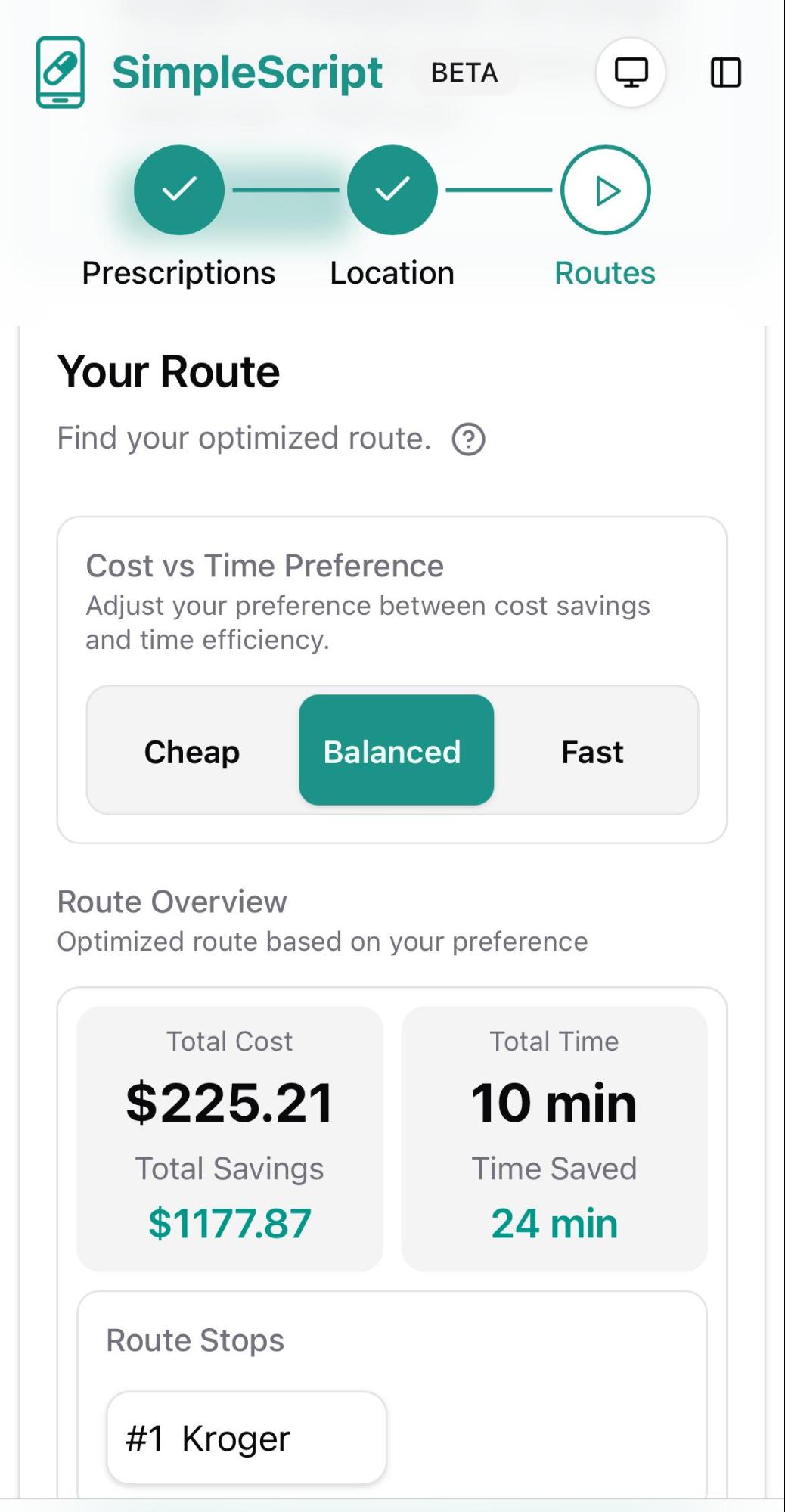Sorting slider option 2
